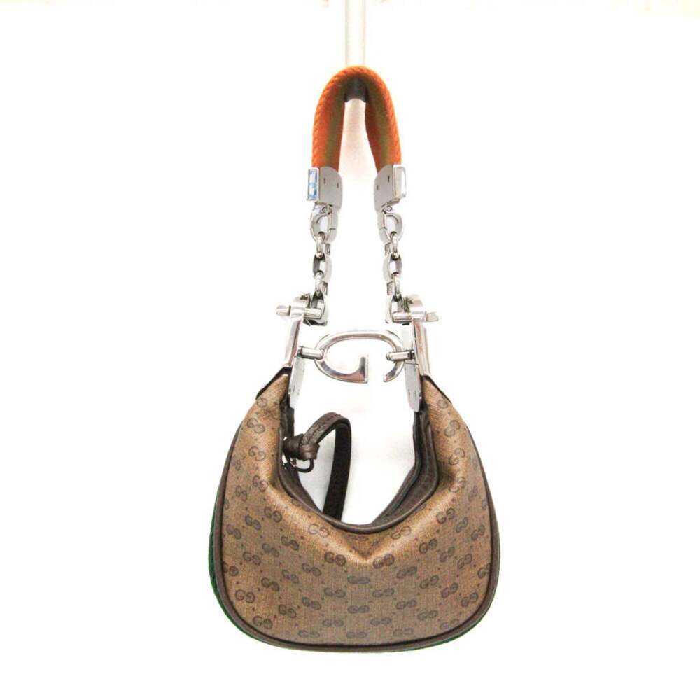 GUCCI Authentic Cream Leather Shoulder Bag